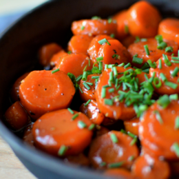 Ginger Infused Bourbon Glazed Carrots