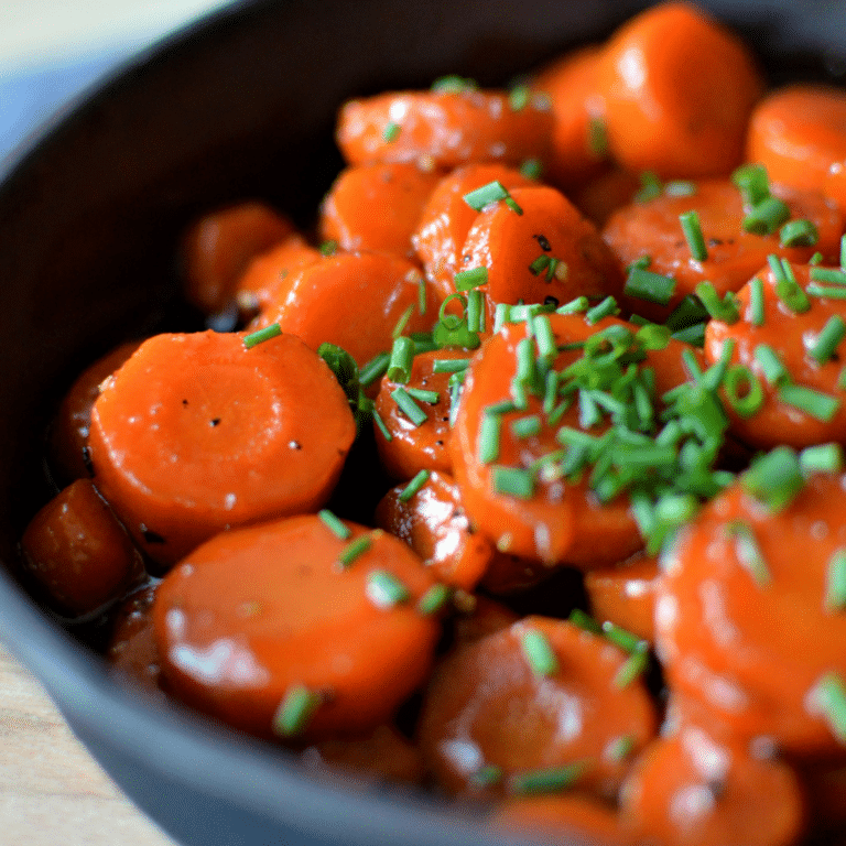 Ginger Infused Bourbon Glazed Carrots