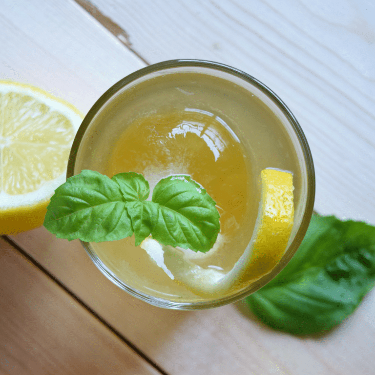 Basil Whiskey Sour