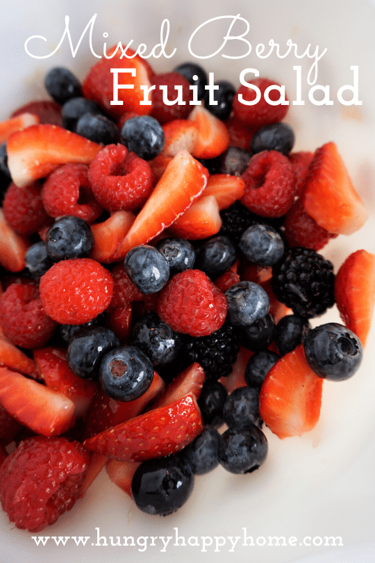 mixed berry fruit salad