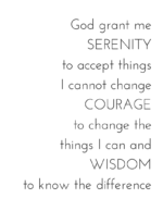 Serenity Prayer Printable