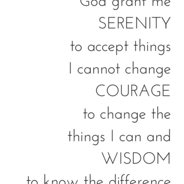 Serenity Prayer Printable