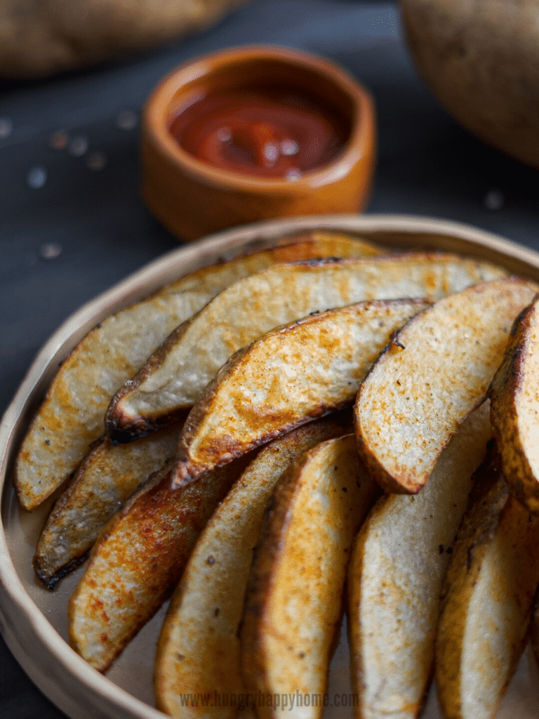 roasted potato wedges