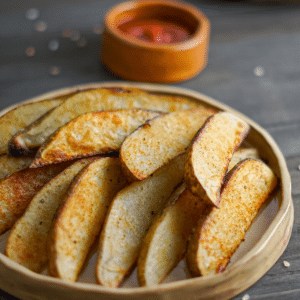 Roasted potato wedges