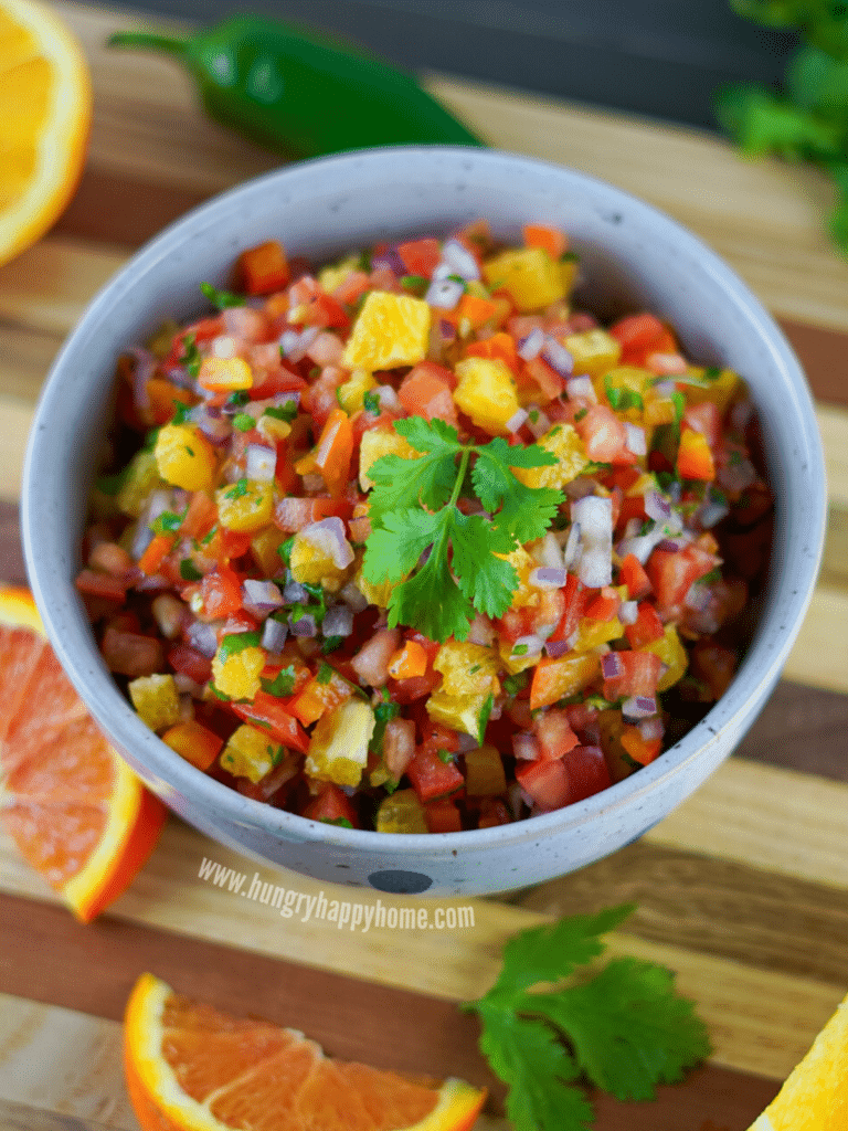 Fresh Orange Salsa - Hungry Happy Home