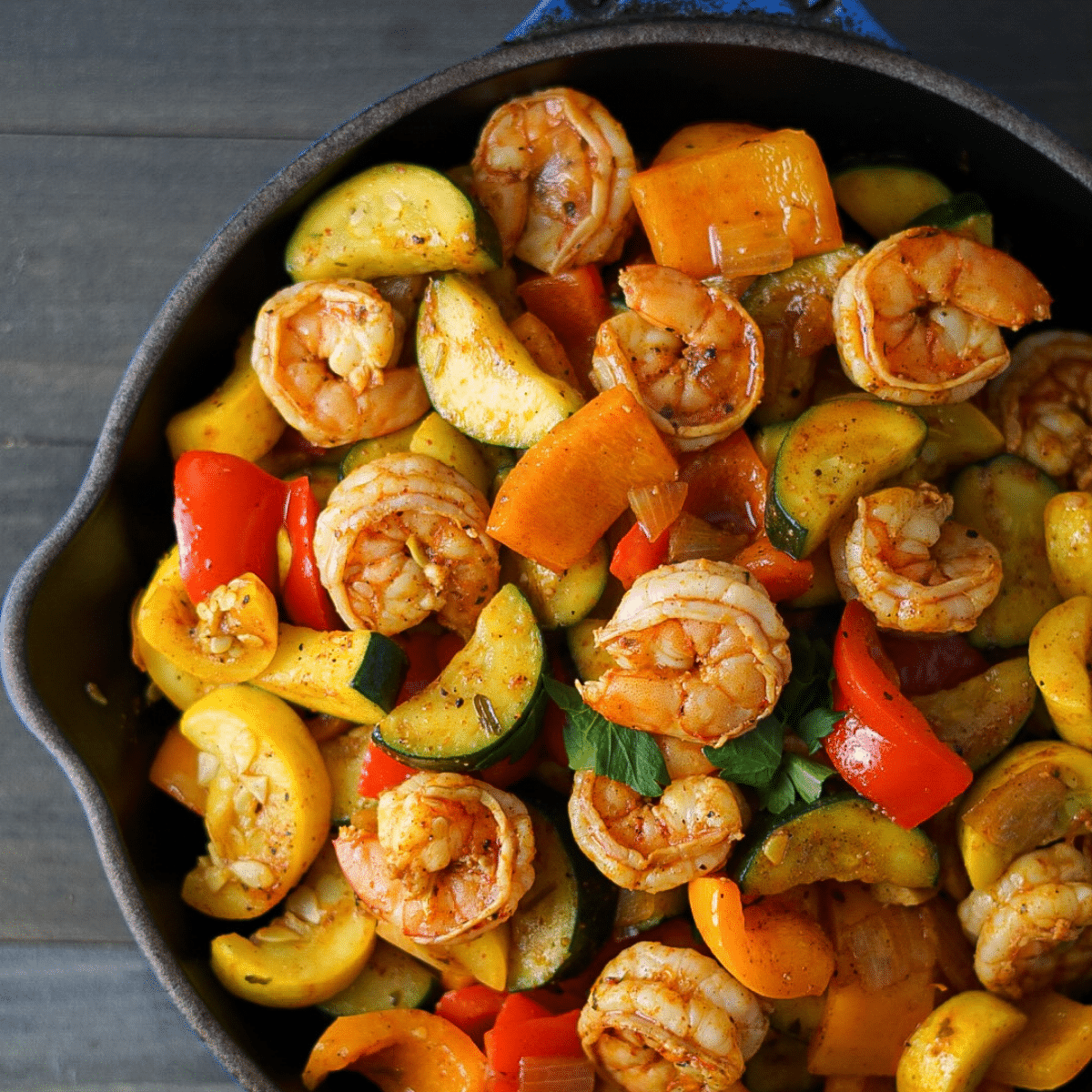 Shrimp And Vegetable Skillet